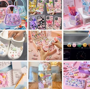 Accessoires de décoration mignons en forme de chat de dessin animé, <span class=keywords><strong>mini</strong></span> ornements de bureau, breloques en résine alimentaire, pour loisirs créatifs DIY et coques de téléphone - Product Image 5