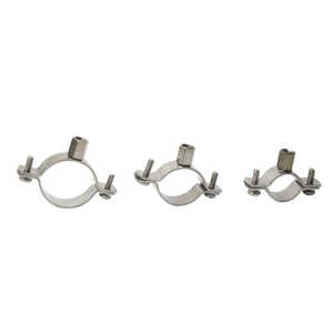 All Stainless Steel Heavy Duty Pipe <b>Clamps</b> with Two Side Screw Metric & Inch Options Industrial Use - Product Image 4
