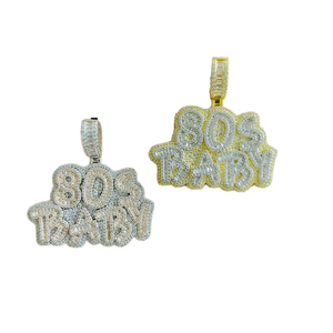 Men's Hip Hop 100% Rectangle Freshwater <b>Pearl</b> Micro Pave Pendant Iced <b>Silver</b> Plated Jewelry Cuban Chain for Engagement Wedding - Product Image 4