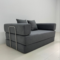 Divano Letto Modulare Semplice e Moderno in Corduroy, Confortevole ed Ecologico, per Hotel e Villa, con Rivestimento Rimovibile e Sezioni Pieghevoli per Spazi Piccoli