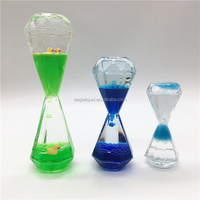 Minuteur à huile liquide personnalisé PTWholesale, minuteur à bulles de mouvement liquide pour soulager le stress, sablier sensoriel, gouttes en spirale, minuteur à mouvement liquide