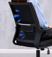 Chaise ergonomique en maille pour soutien lombaire au milieu du dos Chaise ergonomique de bureau Chaise ergonomique pivotante ergonomique