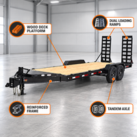Trailer Pengangkut Alat Berat Lowbed dengan Ramp Hidrolik Bersertifikasi ISO9001 WMI DOT CE