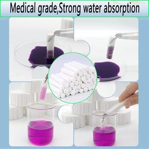 200 buah gulungan kasa gigi 1,5 inci kapas penyeka penyumbat hidung penyerap baik untuk anak-anak dewasa fleksibel gigi bola katun mulut - Product Image 4