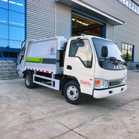 Camion compacteur de déchets JAC 4x2 140 CV 5,8 m³ avec chargement arrière pour la collecte des déchets sanitaires à vendre