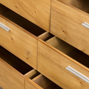 <span class=keywords><strong>Commode</strong></span> moderne en bois massif à 6 tiroirs et table de chevet à <span class=keywords><strong>2</strong></span> tiroirs, pour chambre à coucher, en MDF écologique et bois massif |   Prêt à assembler - Product Image 5
