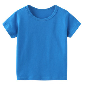 T-shirts unis pour enfants TS163, hauts pour garçons, filles, bébés, tout-petits, vêtements en coton de couleur unie, blanc, noir, t-shirt uni pour enfants - Product Image 5