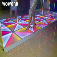 WOWORK Fer Métal Cubique avec Roues Boîte de Déménagement Mobile Flight Transport Case pour Mariage Miroir Photo Booth Box