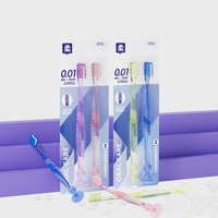 Cepillo de Dientes Mini con Mango de Cristal y Ventosa Inferior de Nuevo Diseño, Cabezal de Cepillo Pequeño para Dientes Sensibles y Ortodoncia
