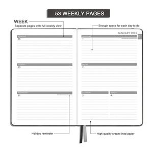 Hot Selling <b>Spiral</b> <b>Bound</b> A5 Eco-Friendly Business Student Planner <b>Notebook</b> Gold Foil Custom Logo High-Value Thick Paper Cover - Product Image 4