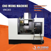 Centro de Mecanizado Vertical CNC Jiucheng VMC855, Husillo BT40, Guía Lineal de 3 Ejes, Fresadora de 10000 rpm, Control GSK, 24 Herramientas