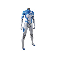 Disfraz de Mujer Invisible de Marvel para Hombre, Mono Unisex para Adultos, Traje de Cosplay con Etiqueta, Disfraz para Juego de Rol de Película o Televisión