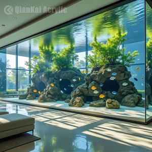 Op maat gemaakte luxe moderne stijl hoogwaardige 50-<span class=keywords><strong>gallon</strong></span> rechthoekige <span class=keywords><strong>aquarium</strong></span> van acryl, groot <span class=keywords><strong>aquarium</strong></span> QIANKAI, <span class=keywords><strong>10</strong></span> jaar garantie, 93% - Product Image 2