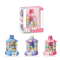 Machine à attraper les peluches pour enfants, jouet éducatif d'intérieur, ours de dessin animé, machine à griffes compacte et portable pour enfants