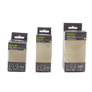 Nhà máy tùy chỉnh tái chế màu in hiển thị hộp cửa sổ dẫn bóng đèn bao bì gấp hộp giấy với lỗ treo - Product Image 3