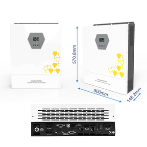 Duy nhất giai đoạn năng lượng mặt trời biến tần 5KW tinh khiết Sine Wave MPPT năng lượng mặt trời lưu trữ 48V đầu vào 220V Đầu Ra cho năng lượng nhà Hệ thống lưu trữ - Product Image 2