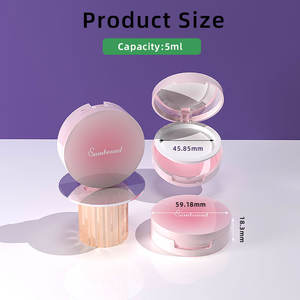 Venta al por mayor de cosméticos personalizados ABS etiqueta cosmética acrílica polvo suelto contenedor polvo tarro caja embalaje maquillaje Suelto - Product Image 6