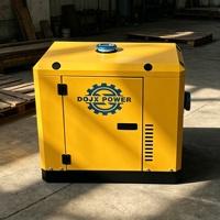 Générateur Diesel Direct Usine 5/6/7KW 60Hz 12V Démarrage Automatique DC Silencieux Faible Bruit ATS AVR Alimentation de Secours Domestique Extérieure