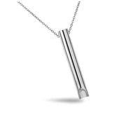 2024 plus récent haut qualité soulagement respirer calmant collier sifflet en acier inoxydable méditation respiration Anti anxiété collier