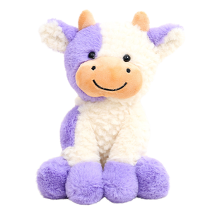 Juguete de vaca suave de moda 2025, peluche de vaca lechera barato con relleno de algodón PP y malla interior para alivio del estrés, empaquetado en OPP - Product Image 1