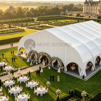 Tente de réception commerciale pour 200 personnes, tente en aluminium TFS, tente de mariage en plein air, chapiteau pour fête