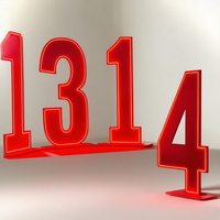 Lettres néon de grande taille à design personnalisé pour la décoration extérieure, personnalisables et sur mesure