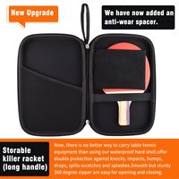 Étui rigide personnalisé pour raquettes de ping-pong, sac de rangement pour 2 raquettes et plusieurs balles - Anti-chute, anti-usure