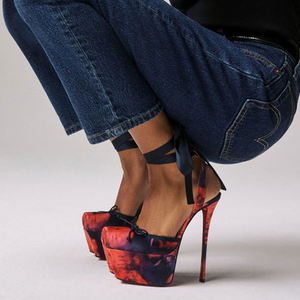 Sandalias de Lujo de Marca Famosa, Diseño 2026, Cuero Genuino, Tejido, Plataforma Interna, Antideslizantes, para Mujer - Product Image 6