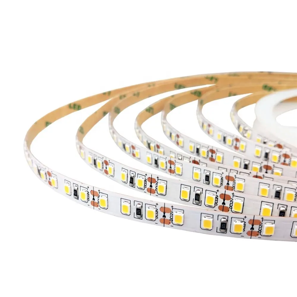 4.8w/m Led Strip 24v DC Super Bright 120LEDs Per Meter 8mm PCB White DC 12V 24V LED Rope Light Flexible LED Strip 2835