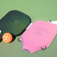 Nouvelle housse de protection en néoprène portable pour raquettes de tennis, pickleball et badminton, avec noyau en nid d'abeille, pour adultes