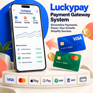 Panel de Control del Pasarela de Pago Luckypay con Soporte para Cash App, Chime, Tarjetas ACH y PayPal, Transacciones Seguras en Tiempo Real - Product Image 2