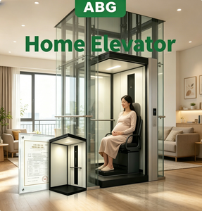 Ascenseur hydraulique de luxe en acier inoxydable pour maison, capacité de charge de 600 kg, ascenseur de villa pour 4 étages, usage résidentiel privé - Product Image 2