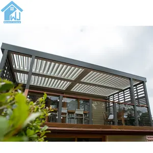 전기 pergola 알루미늄 옥외 진입로 생물 기후 알루미늄 pergola 옥외 중국 공장