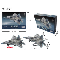 Kit d'avion militaire DIY 1/100/200, modèle de construction en blocs, jouet d'avion en plastique, collection d'avions, construction de jet en blocs