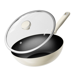 Little Bear Ceramic Frying <b>Pan</b> 30Cm <b>Nonstick</b> Wok For Gas Stove - Product Image 5