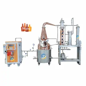 Equipo de destilación a vapor de Alcohol distilado blanco, 200L, Alcohol ZJ, destilado, vinagre de Malt, maquinaria de procesamiento de bebidas y vino