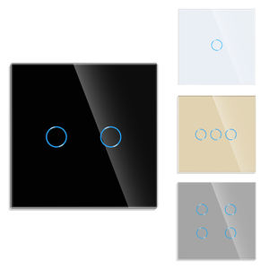 Bingoelec 1/2/3/4 Gang Way 700W <span class=keywords><strong>LED</strong></span> <span class=keywords><strong>Dimmer</strong></span> <span class=keywords><strong>Switch</strong></span> Vida Inteligente Compatível 10A Painel de Toque de Vidro Temperado UE Interruptor De Parede para Casa - Product Image 4