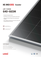 Panneau solaire Longi Himo X10 à bon prix, type N, bifacial, plaque solaire BC, module LR7-72HVD 645W 650W 655W à haute efficacité