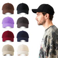 Casquette de baseball en coton à 6 panneaux en tissu éponge de 65 cm, style sportif urbain, visière incurvée, pour grandes têtes, casquette de papa golfeur