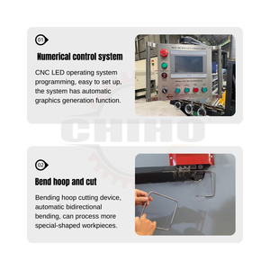 Máquina Automática Integrada de Corte y Doblado de Varillas de Acero Inoxidable Ch-10 Bibo Vietnam con Motor y Componente Principal PLC - Product Image 5
