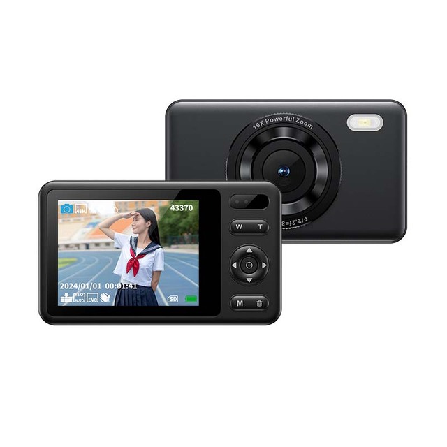 Popular Compact Children's Digital Camera with 16X Zoom 2.8 Inch LCD Screen CMOS Sensor Full HD Video 2.7K Economical