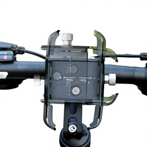 Support de vélo rotatif à 360 degrés, réglable en longueur, en aluminium, pour guidon de vélo, support de téléphone portable durable et léger à clipser pour l'extérieur - Product Image 4