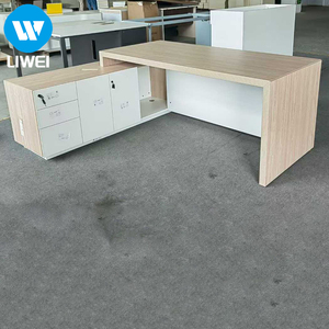 Scrivania Direzionale a <span class=keywords><strong>L</strong></span> in Legno LIWEI, Design Moderno e Semplice, Colore Personalizzabile, Tavolo Ergonomico Anti-Graffio per CEO - Product Image 4