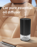Diffuseur d'huiles essentielles sans eau à piles super silencieux en plastique portable pour voiture et bureau sans fuite