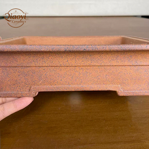 Maceta artística Yixing de barro horneado al horno para suelo de bonsái Rectangular, herramienta de jardinería moderna para interiores para plantar plantas - Product Image 4