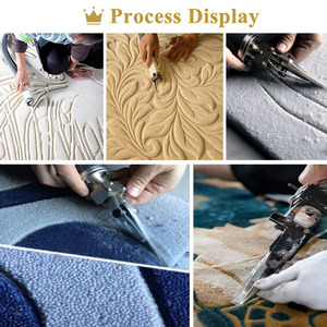 Autovi Alfombra de lana hecha a mano personalizada Patrón islámico Alfombra antideslizante a mano - Product Image 4