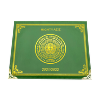 Porte-documents et porte-certificats en cuir souple format A4 avec impression UV pour usage scolaire