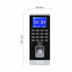 جهاز التحكم في الدخول والحضور بشاشة 2.4 بوصة للاستخدام الخارجي مع بصمة الإصبع البيومترية وكلمة المرور وقراءة البطاقات - Product Image 6