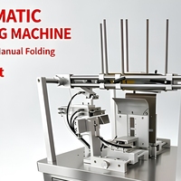 Machine de pliage et de collage automatique pour petites boîtes, plieuse-colleuse de boîtes, machine d'emballage de boîtes, pour utilisation sur ligne d'emballage de haute performance