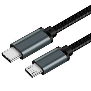 Cable de Datos Tipo-C a Micro <span class=keywords><strong>USB</strong></span> con Conexión OTG y Carga Rápida para Teléfonos Android, Computadoras y Cámaras - Product Image 6